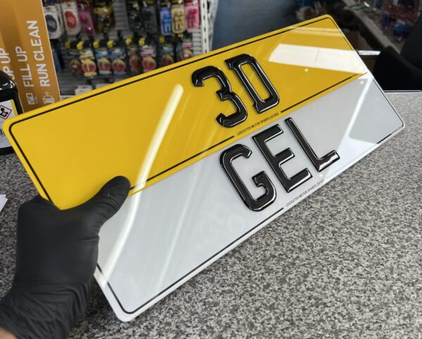 3D Gel Number Plates