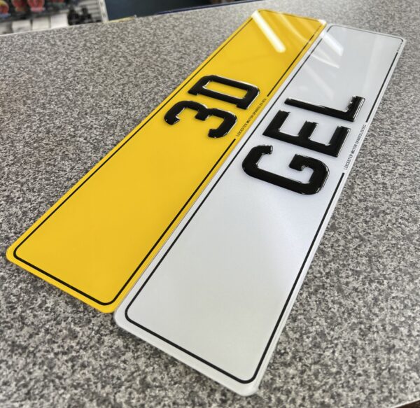 3D Gel Number Plates - Image 2