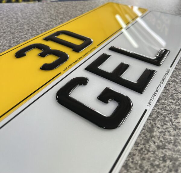 3D Gel Number Plates - Image 3