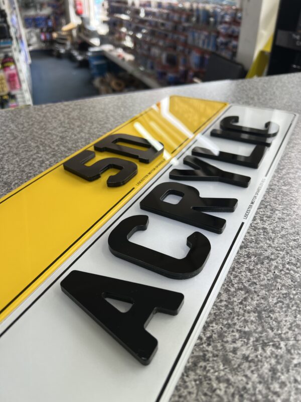 5D Acrylic Number Plates - Image 3