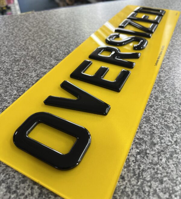 Oversized Rear Number Plate - Image 3