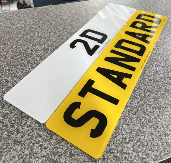 2D Standard Number Plates - Image 2