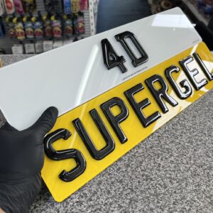 4D Supergel Number Plates